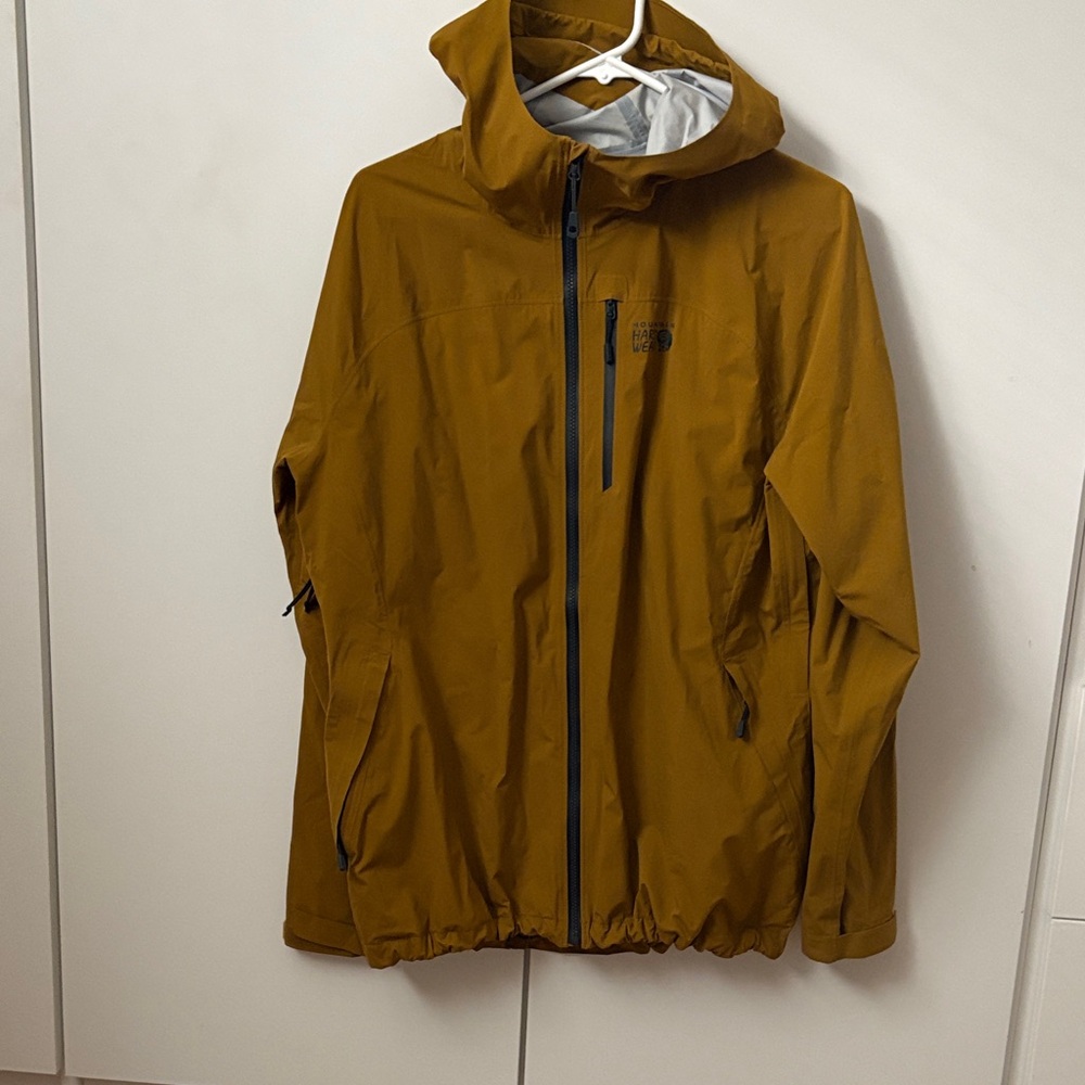 Mountain Hardwear Women’s Ozonic Stretch Yellow Raincoat
